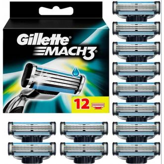 OEM Lame Di Ricambio Per Rasoio Gillette Mach3, 12 Lame