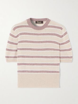 Loro Piana Top In Cashmere A Righe Fobello - Multicolore