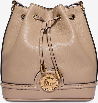 Chloé Bucket-Tasche aus genarbtem Leder Horse Medal