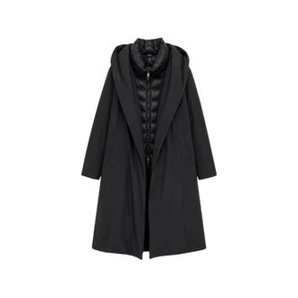 Herno Black Solid Hood Jacket