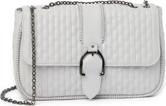 Longchamp Leather Medium Crossbody Bag in Pearl at Nordstrom Rack