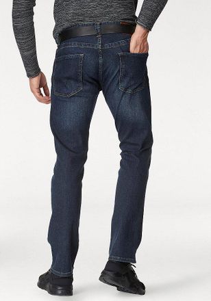 Pepe Jeans London Regular-fit-Jeans PEPE JEANS CASH, Herren, Gr. 30, L&auml;nge 34, blau (dunkelblau, used), Denim/Jeans, Obermaterial: 99% Baumwolle, 1% Elasthan, leichte A