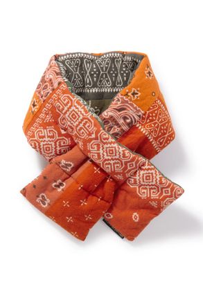 KAPITAL Kesa Reversible Quilted Bandana-Print Cotton-Flannel Scarf