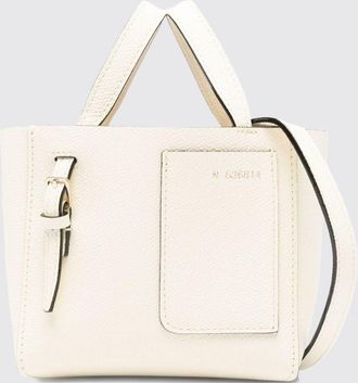 Valextra Grained Cowhide Leather Mini Top Handle Bag with Double Handle and Strap