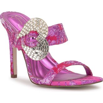 Jessica Simpson Orrieta Slide Sandal in Pink/Red Combo at Nordstrom, Size 7.5