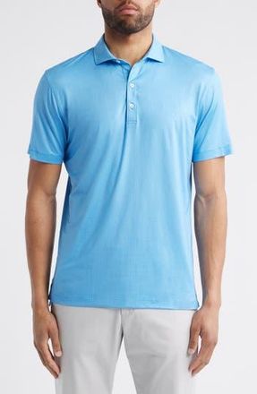 Johnnie-O Marlin Microprint Featherweight Performance Polo in Palisades Blue at Nordstrom Rack, Size Xx-Large