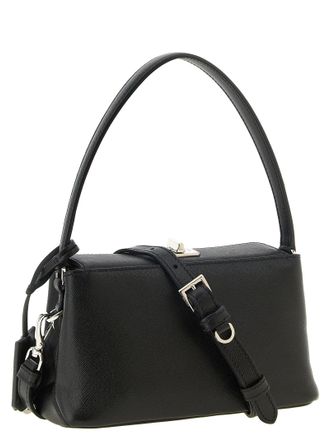 Prada Saffiano Leather Shoulder Bag - Black