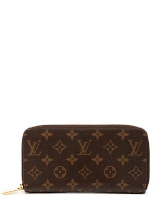 Louis Vuitton Portafoglio con monogramma e zip 2017 - Marrone