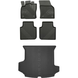OEM Set 77 Alfombrillas Y Tapete Skoda Kodiaq 1 2016-2024 7 Plazas Con Zwb