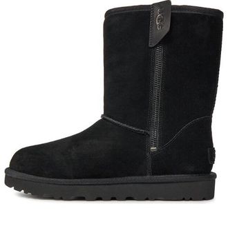 UGG (WMNS) UGG Classic Short Bailey Zip Boot Black 1144043-BLK