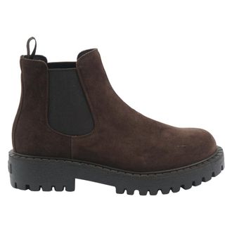 Prada Leather Chelsea Boots - male - Prada - Chelsea Boots - Brown - 7 1/2 UK - Shoes