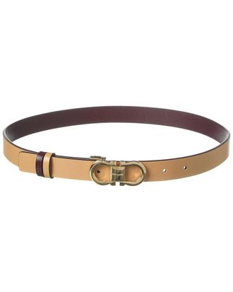 Ferragamo Gancini Reversible & Adjustable Leather Belt