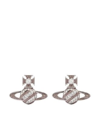 Vivienne Westwood Orb-plaque earrings - Silver