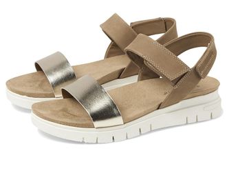 David Tate Goodie Womens Sandals Gold Combo : 11 M (B), Leather