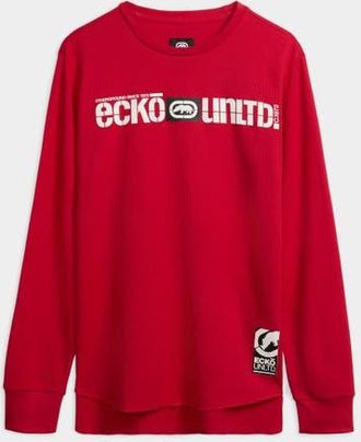 Ecko Legacy Thermal Long Sleeve Shirt in Red at Nordstrom, Size Medium L