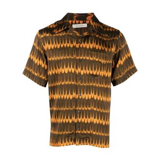 Wales Bonner Wales Bonner, Overhemden, Heren, Bruin, S, Denim, Rhythm Shirt