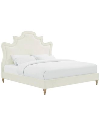 TOV Furniture Tov Furniture Serenity Cream Velvet Bed