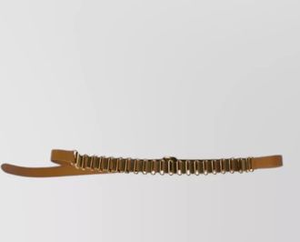 Miu Miu city calf leather chain link belt