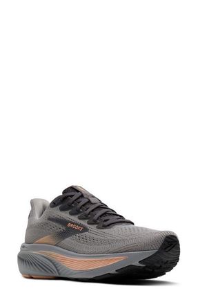 Brooks Ghost 17 Running Shoe in Alloy/Blackened Pearl/Peach at Nordstrom, Size 5.5