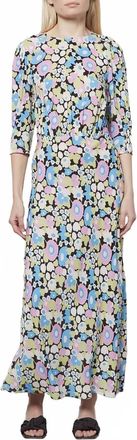 Rixo Lucile Scandi Dress In Onyx Scandi