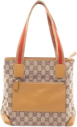 Gucci Pre-owned GG Canvas Tote Bag - Pre-owned - Mujer - Beige - ONE SIZE