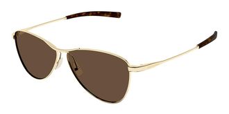 Saint Laurent SL 831 VESPER 005 Womens Sunglasses Gold Size 55