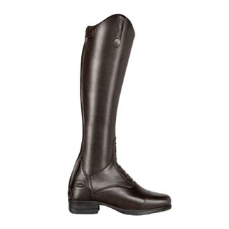 Moretta Gianna Leather Long Riding Boots in Brown | Size: 3