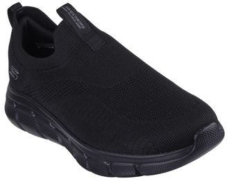 Skechers Slip-On Sneaker SKECHERS BOBS B FLEX-, Herren, Gr. 41, schwarz, Textil, unifarben, Schuhe Slip-On Sneaker, Slipper, Freizeitschuh, Halbschuh mit d&auml;mpf