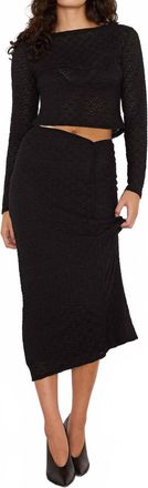 Minkpink Luca Stretch Lace Top In Black