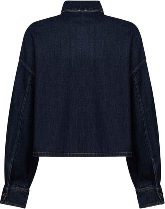 Prada Womens Denim Shirt Blue Cotton