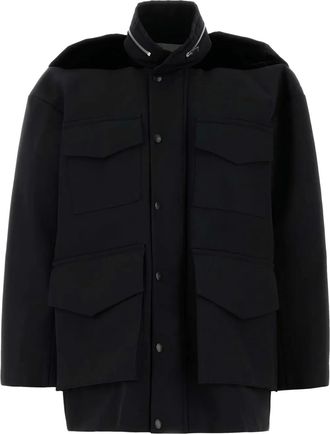 sacai Giacca in gros-grain - Nero