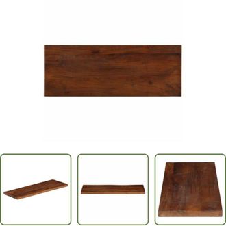 vidaXL vidaXL Tavolo in legno naturale - Piano Tavolo 90x30x3,8 cm Rettangolare in Massello di Recupero