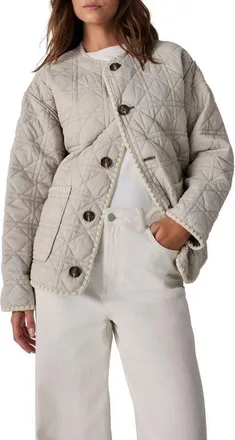 Mint Velvet Reversible Quilted Jacket in Brown at Nordstrom, Size X-Large