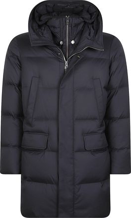 Montecore Black Padded Hooded Polyester-Blend Parka