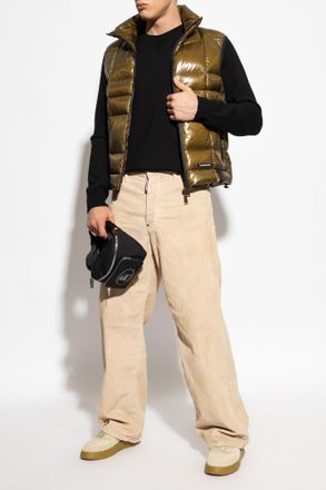 Dsquared2 Down Gilet With Stand-up Collar, Mens, Green
