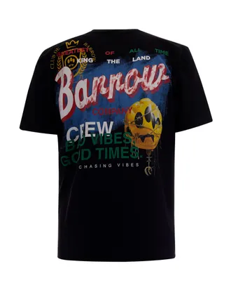 Barrow Chest Logo Print T-Shirt - Black