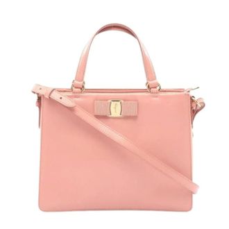 Ferragamo Pre-owned Handbags, female, Pink, Size: ONE SIZE Pre-owned Handbag