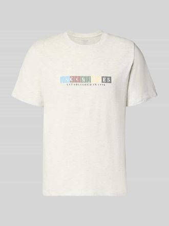 Jack & Jones Jack & Jones T-Shirt aus Bio-Baumwolle Modell NANTUCKET in Offwhite, Gr&ouml;&szlig;e XXL