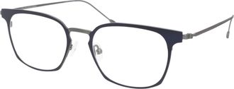 John Varvatos Mens V161 Full Rim Eyeglasses In Matte Navy