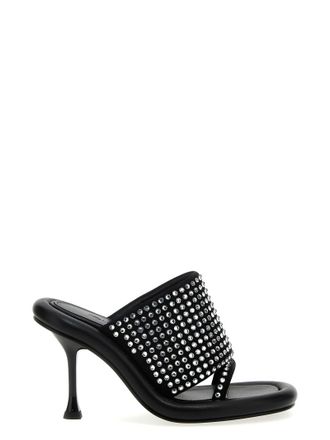 J.W.Anderson Crystal-Studded Mule - Black