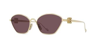 Loewe LW40115U 30Y Womens Sunglasses Gold Size 57