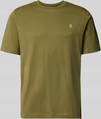 Marc O'Polo Regular Fit T-Shirt aus reiner Baumwolle in Oliv, Gr&ouml;&szlig;e XXL