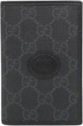 Gucci Pre-owned Wallets, male, Black, Size: ONE SIZE Pre-owned GG Supreme Card case