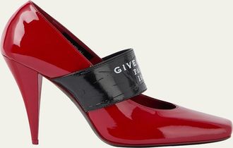 Givenchy Label Patent Leather Pumps