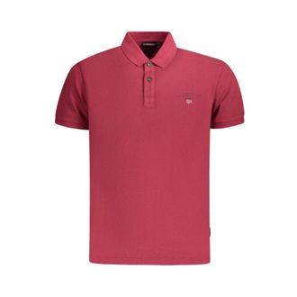 Napapijri Tops, Heren, Rood, S, Katoen, Polo Shirt