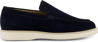 Giorgio Nette loafers Giorgio donkerblauw leer suede effen