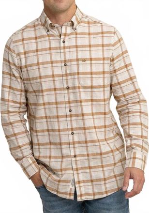 Southern Tide Botnay Bay Plaid Sportshirt In Sand White