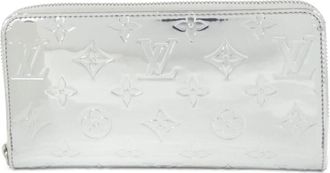 Louis Vuitton Monogram Miroir Silver Leather Long Wallet (Bi-Fold) (Pre-Owned)