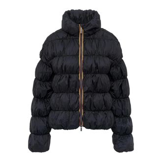 K-Way Frayn Maxi Ruffles - Dames - Jassen - Blauw - Maat: XS Zijde