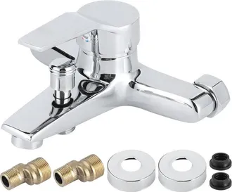 OEM Grifo Mezclador Triple Para Ba&ntilde;era Y Ducha, Montado En La Pared, Con Rosca De Cobre G1/2in